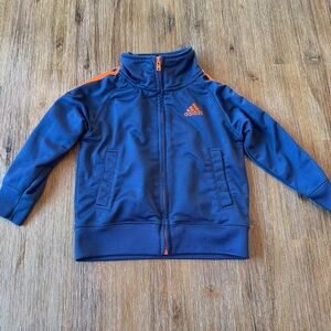 3/20$ Adidas Baby Navy and Orange Track Jacket size 12 months